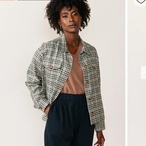 Able Gianna Plaid Shirt Jacket - Size M